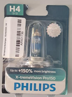 Scheinwerferlampe, 12V/60/55W, H4