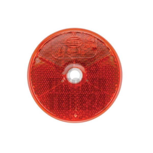 Rückstrahler rund 60 mm rot geschraubt