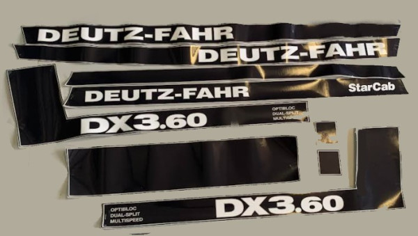 Aufklebersatz Deutz DX3.60