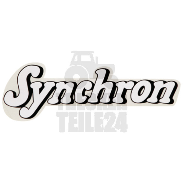 Aufkleber Synchron