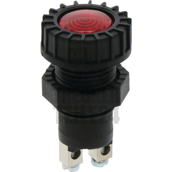 Kontrollleuchte rot, Ø 17,5 mm, 12 Volt
