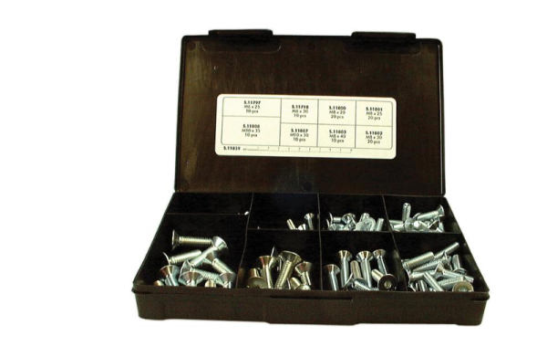 Innensechssenkschrauben-Sortiment M6 - 10x25 - 35mm (DIN 7991)