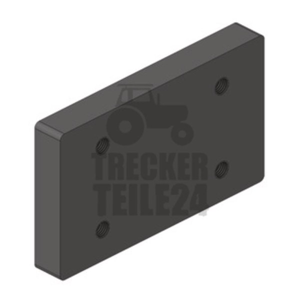 Anschraubplatte 140x80 M16 240x140