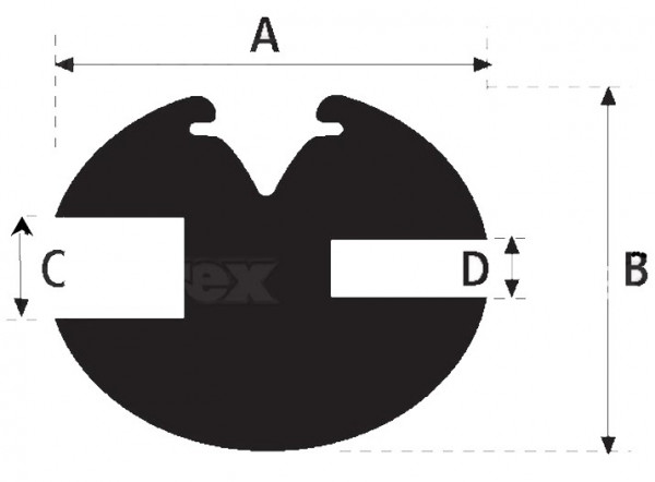 Fenstergummi H-Type (1M)