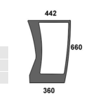 Frontscheibe für Deutz unten (0442 9882)