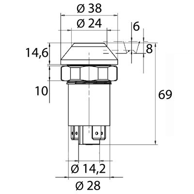 Massey Ferguson Druckschalter Allrad (3385822M1)