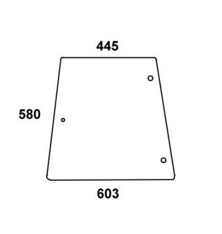 Seitenscheibe passend für Massey Ferguson MF300