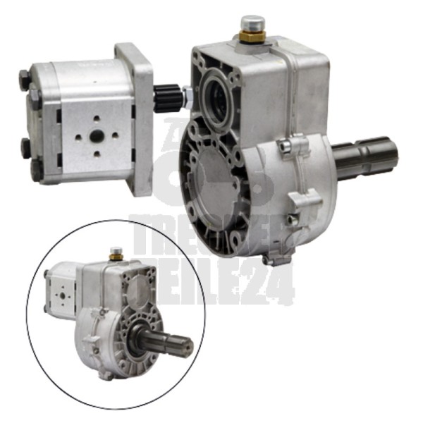Vorsatzgetriebe mit Pumpe 1:3,8