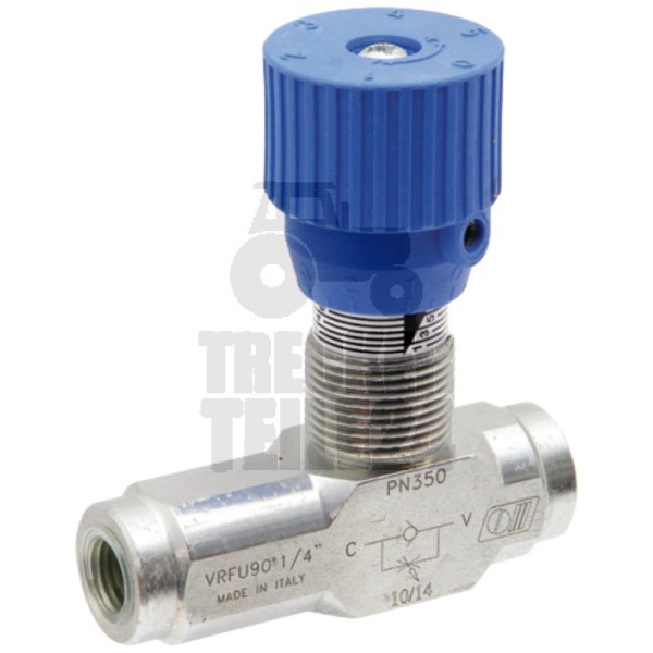 Drosselrückschlagventil VRFU -3/8" BSP Knopf