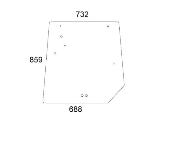 Heckscheibe passend für Massey Ferguson (4272760M1)